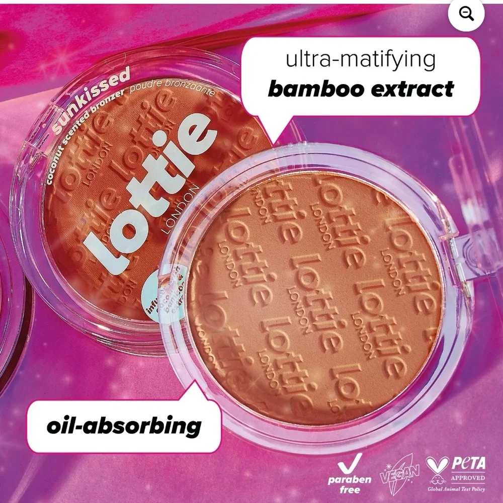 Lottie London Powder Blush and Bronzer Set, Haze & Suncatcher